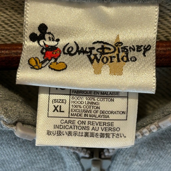 WALT DISNEY WORLD EMBROIDERED HOODED JACKET SIZE XL - Picture 6 of 10